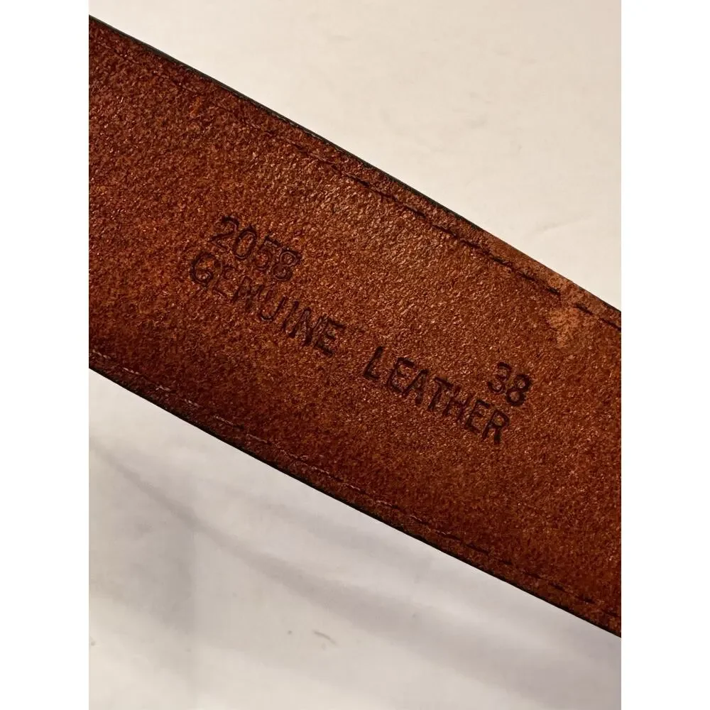 38 3 D Belt Company Brown Leather Ranger Belt Western